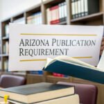 How much is the publication requirement in Arizona?