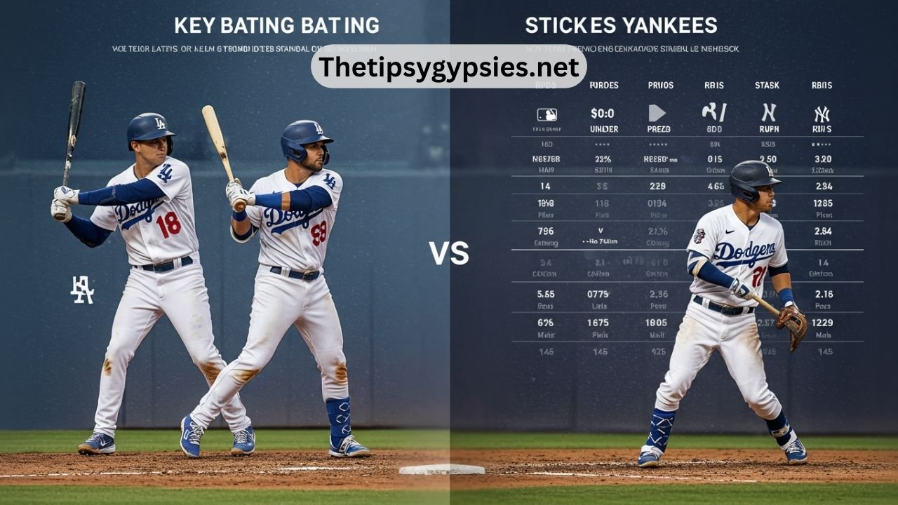 dodgers vs yankees match player stats