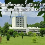 internal+complaints+committee+report+2014-2020+central+university+of+kashmir: A Detailed Analysis of Governance, Ethics, and Gender Justice