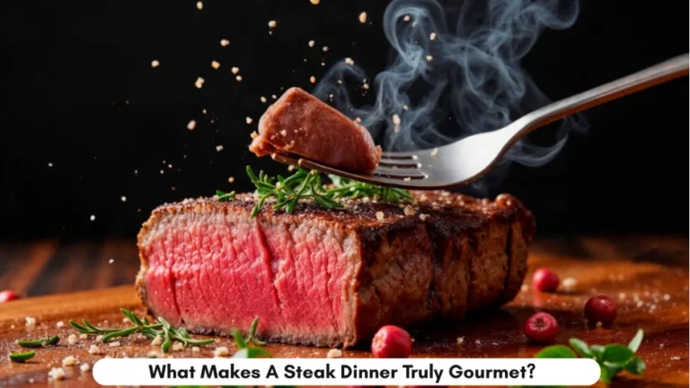 Gourmet steak dinner