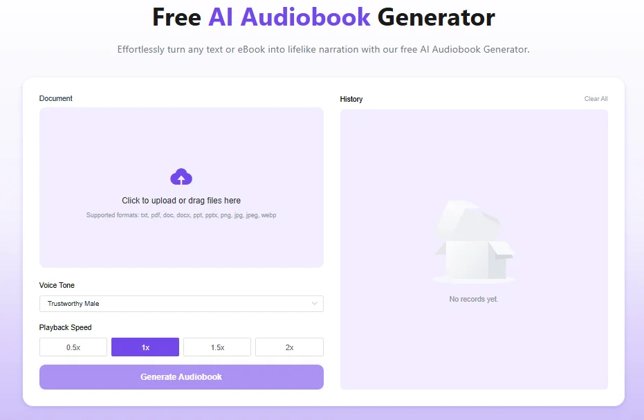 AI Audiobook Generator