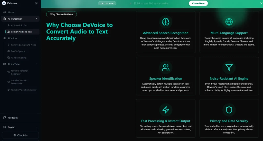 Audio to Text
