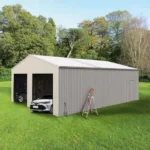 Double Garage Metal Barn Shed: Practical Vehicle Storage and Protection for Modern Households