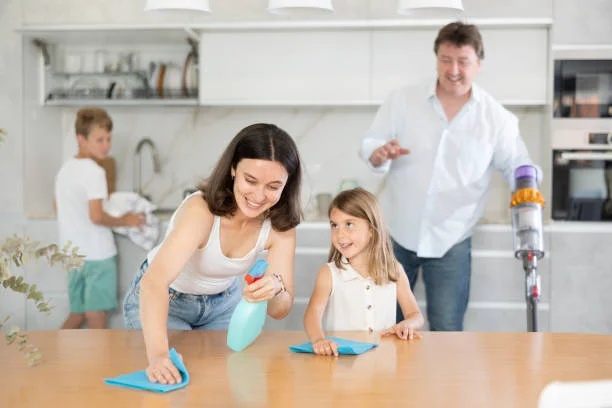 family cleaning habits
